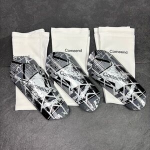 NEW 3 Pairs Kids Large Soccer Shin Guards Gray